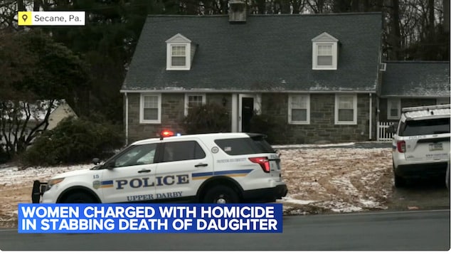 Diana Grovola, Upper Darby, Pennsylvania mother confesses to stabbing 23-year-old daughter to death.