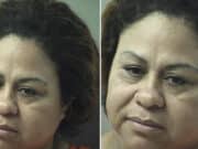 Panhandle, Florida woman arrested and charged with child neglect with great bodily harm for burning the hands of two young kids on griddle.