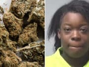 Karima Frasier, Brewton, Alabama woman arrested putting marijuana bits inside candy bags she brought to kids party