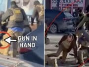 Videos contradicts DHS claims Alex Pretti was a threat and had ever aimed his legal carry and conceal gun towards federal agents