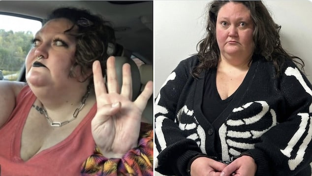 Morgan Morrow, Ripley, West Virginia librarian arrested after TikTok video trying to recruit would be assassins to kill Donald Trump.