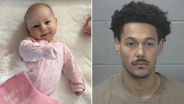 Shawn Samuels, Maine dad play date with 12-week-old daughter, Lyla  Samuels leads to girl's homicide death as parent is charged with homicide murder.