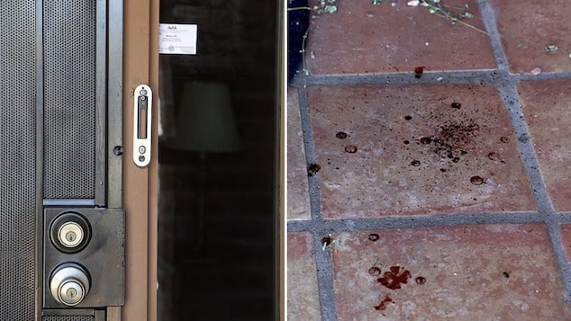 Nancy Guthrie home ring door bell camera and blood marks at Tucson, Arizona home.