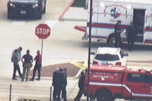 15-year-old student at Hill Country College Preparatory High School in Bulvurde, Texas shoots female teacher during class, then shoots self dead.