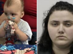 Elizabeth Aguilar, Baton Rouge, Louisiana mom charged after 'unrestrained' toddler son, Nicholas Aguilar falls out of truck she was driving.