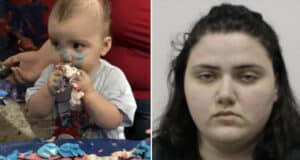 Elizabeth Aguilar, Baton Rouge, Louisiana mom charged after 'unrestrained' toddler son, Nicholas Aguilar falls out of truck she was driving.