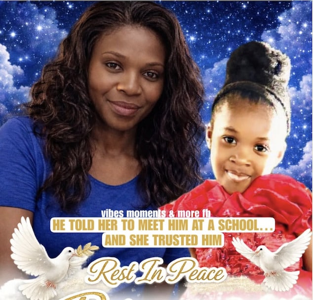 Raissa Thatukila and 6-year-old daughter Nathy Mbuyi shot and killed in ambush by child's father, Nathy Mbuyi.