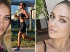 Mara Flavia, Brazilian triathlete and fitness influencer drowns competing in Texas ironman in Lake Woodlands.