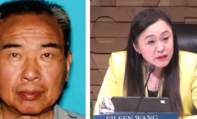 Eileen Wang, Arcadia, California mayor and Yaoning 'Mike' Sun.