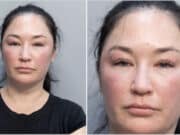 Shannon Marie Harris, Delta Airlines passenger arrested for refusing to get off phone call prior to plane take off.