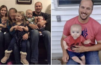 Brady Harmon Utah father and ex wife, Sarah Myers and their 4 kids