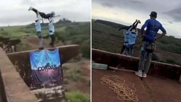 Maria Eduarda Rodrigues de Freitas Brazilian bungee jumper falls to her death after operators fail to attach safety cord.