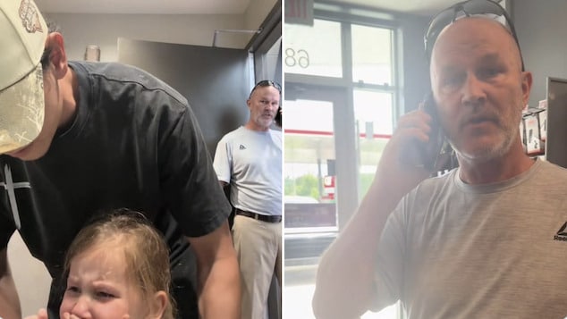 Robert Buckner Mississippi man calls cops on Tyler Brodsky Oklahoma dad taking two young daughters to female restroom at gas station