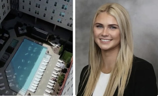 Kristin Sargent University of Georgia (UGA) student survives falling out of 8th floor window after falling out of Rambler building while dancing on sofa couch.
