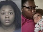 Mariah Thomas, Kansas City, Missouri mom pleds guilty to endangering the welfare of a child leading to death after 'accidentally' placing baby daughter in oven and killing her.