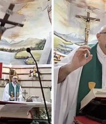 Ecuador priest crushed to death by falling crucifix live-streaming mass